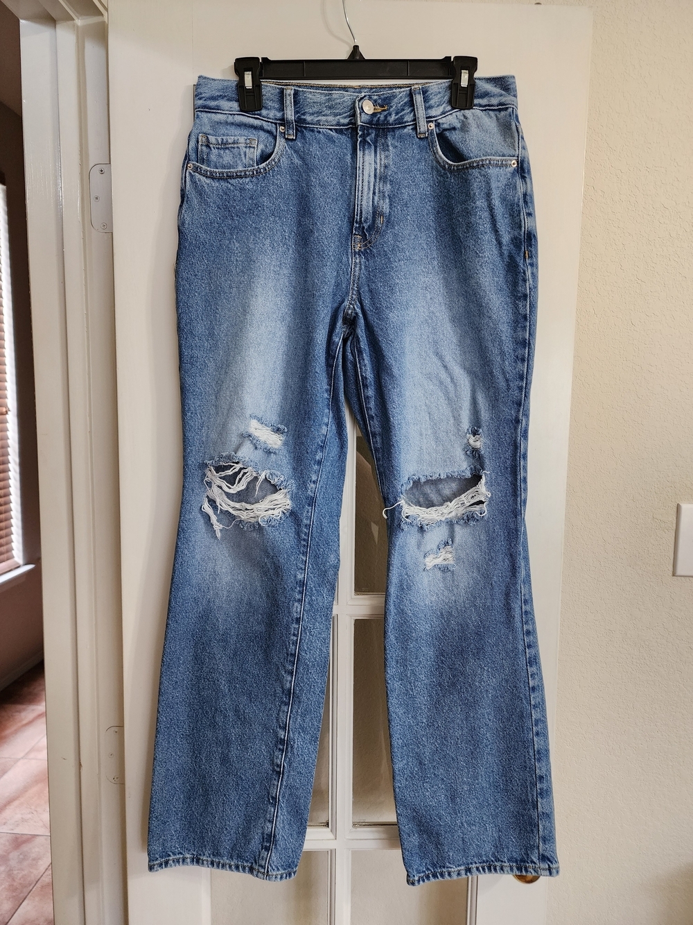 PacSun Boyfriend Jeans 29 Distressed Straight Leg Y2K Inspo 100% Cotton